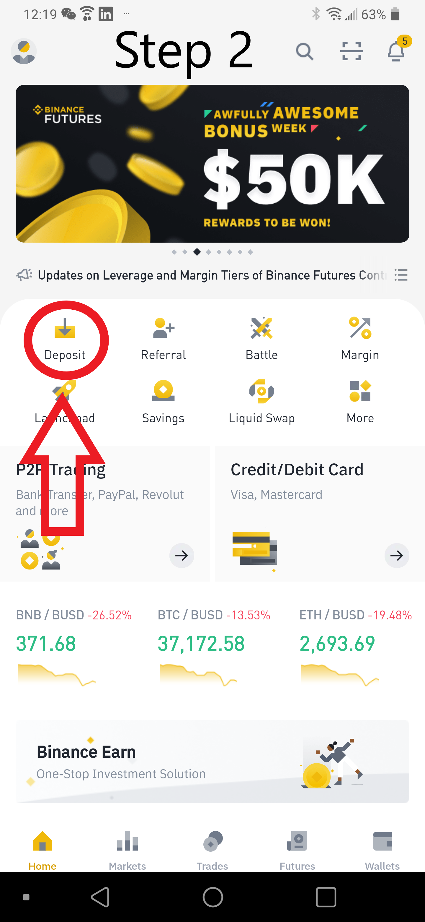 how to fund binance